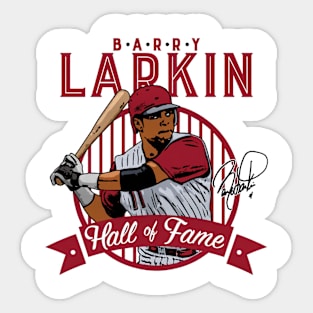 Barry Larkin Cincinnati Fame Sticker